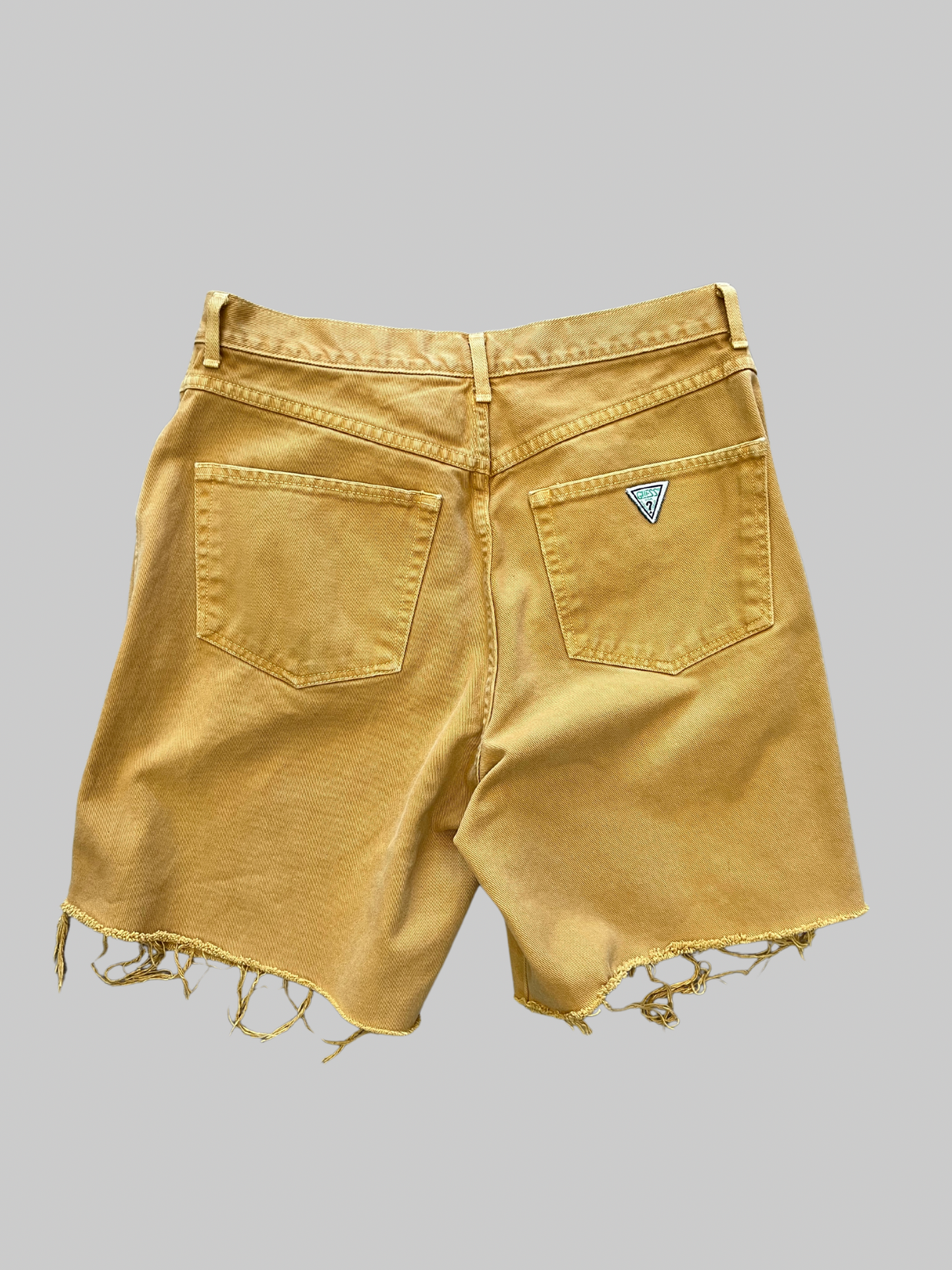 Gold 90’s Guess Cut Off Jean Shorts (31)