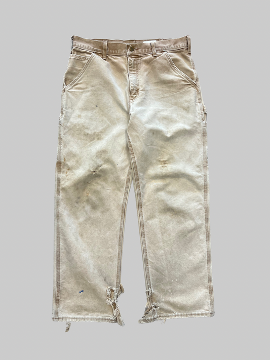 Tan 90s Carhartt Work Wear Pants (33X30)