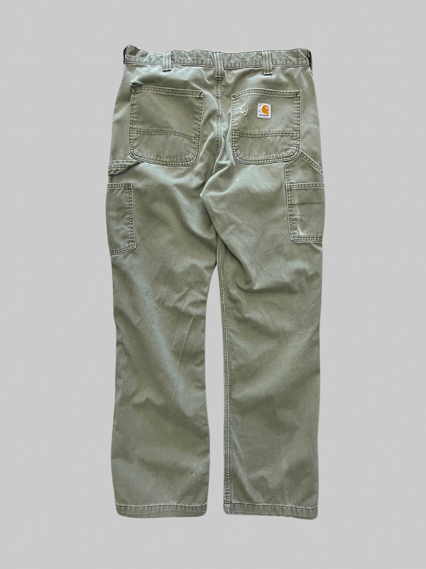 Green 00s Carhartt Work Wear Pants (32x30)