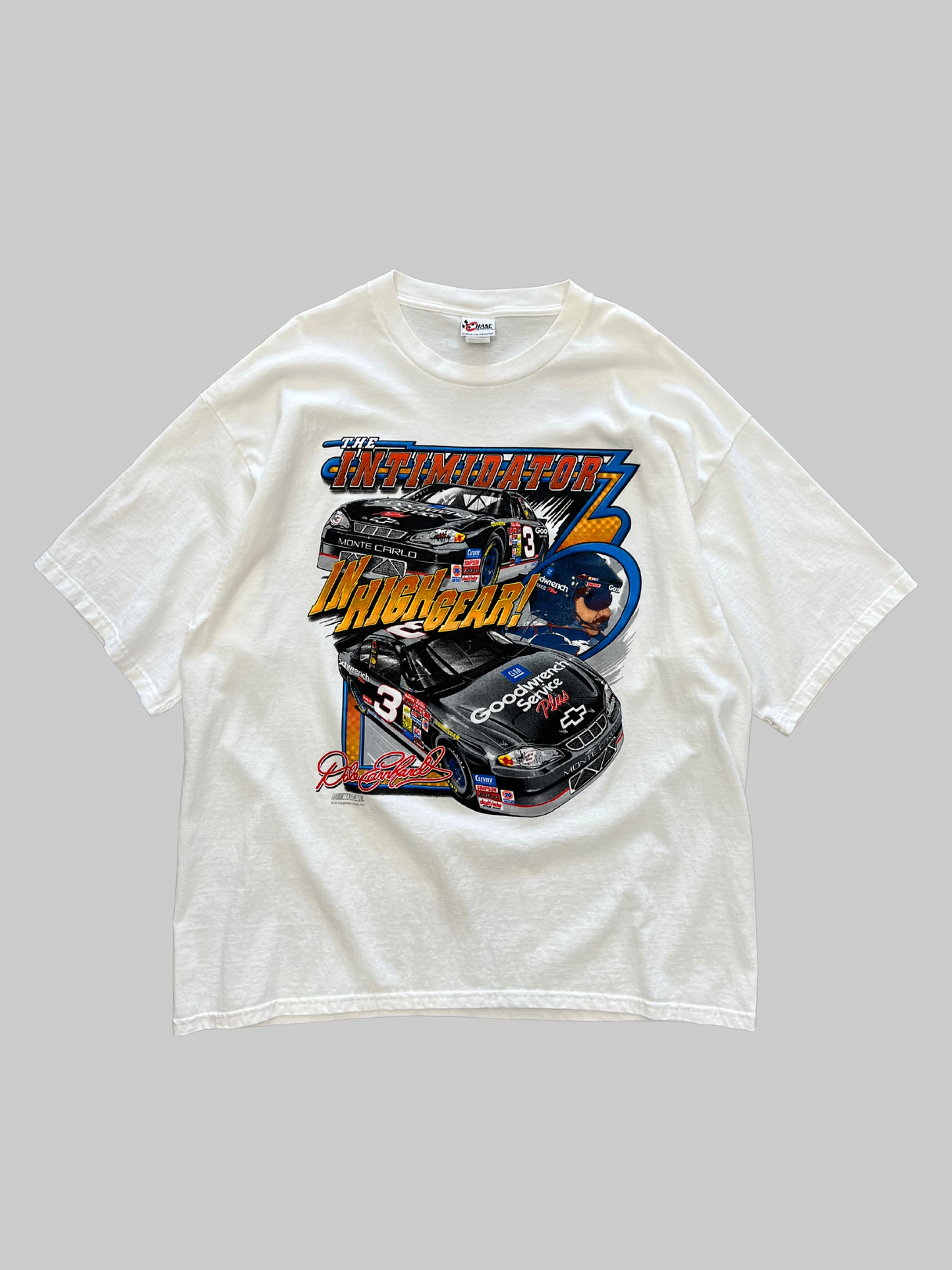 White 90s Dale Earnhardt NASCAR T-shirt (XXXL)