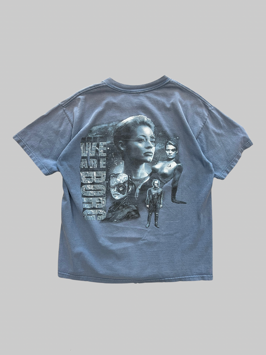 Blue 00s Star Trek Voyager T-Shirt (L)