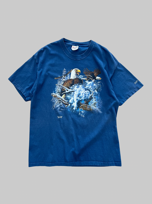Blue 00s Eagle T-Shirt (L)